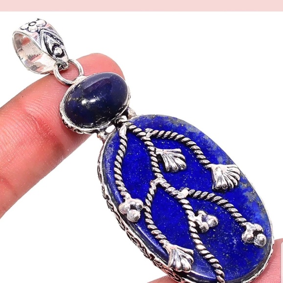 New Handcrafted Lapis Lazuli pendant - Picture 1 of 7